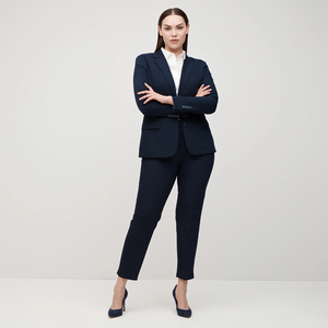 Traje <span class=keywords><strong>de</strong></span> <span class=keywords><strong>Mujer</strong></span> Personalizado Talla XL <span class=keywords><strong>para</strong></span> Negocios, Bodas o Fiestas, Blazer y Pantalones <span class=keywords><strong>de</strong></span> Alta Calidad <span class=keywords><strong>con</strong></span> Cierre <span class=keywords><strong>de</strong></span> Cremallera, Transpirable y Antiestático - Product Image 4