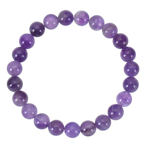 Bracelet ajustable en pierres précieuses naturelles <span class=keywords><strong>de</strong></span> 8 mm, bracelet élastique unisexe en cristal <span class=keywords><strong>de</strong></span> guérison avec carte explicative - Product Image 4