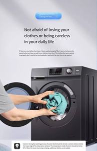 <span class=keywords><strong>Lavadora</strong></span>-<span class=keywords><strong>Secadora</strong></span> Automática <span class=keywords><strong>Haier</strong></span> de 10 kg con Inversor BLDC de Acero Inoxidable y Autolimpieza Ultra, 220V, Reino Unido - Product Image 2