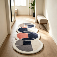 Tapis de couloir long antidérapant, tapis de sol doux lavable, tapis décoratif pour chambre à coucher, chevet, entrée, décoration intérieure