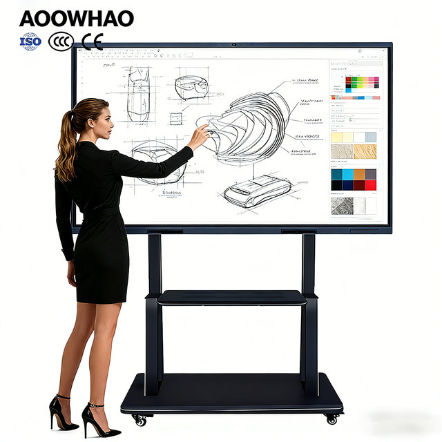 OEM ODM 4K LCD Display 65 75 86 100 110 Inch TV Interactive Flat Panel Digital Whiteboard Touch Screen Smart Board