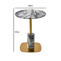 Table console moderne de luxe léger en pierre naturelle pour couloir, petit appartement, salon, villa, atelier – Sensation haut de gamme