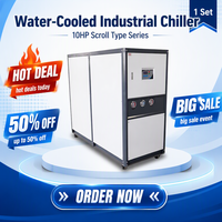 Enfriador Industrial de Agua de 5HP 15kW con Diseño de Carcasa y Tubos, Bomba de Paletas, Fácil Operación para Moldeo de Nivel Básico
