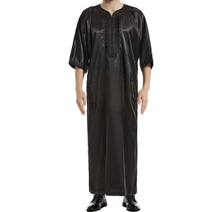 Nuevo Vestido Musulmán para Hombre 2026, Jubba Árabe Saudí, Thobe, Kaftan, Abaya Islámica, Túnica de Dubái, Túnica Larga con Bolsillos de Oriente Medio - Product Image 1