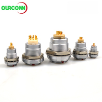 Conector Circular Macho Hembra 0B 1B 2B 3B FGG EGG ECG 1 Fluido 2 Fluidos con Conector Híbrido Eléctrico Push-Pull de 6 8 10 Pines
