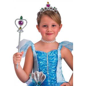 ENSEMBLE PRINCESSE EN PLASTIQUE ARGENTÉ - Product Image 1