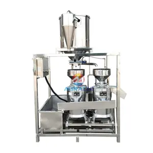 Automatic Bean Feeding And Residue Mixing Pulp And Residue Separation Double Refiner Soymilk Machine