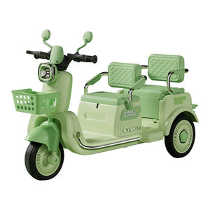 新型<span class=keywords><strong>3</strong></span>～8歳向け子供用電動バイクリモコン付き三輪車6.7Vバッテリーデュアルドライブ車載2人乗りおもちゃ。 - Product Image 3