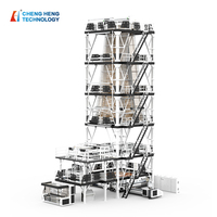 Volledig automatische PLC-gestuurde 3-laags ABC-folie blaasco-extrusiemachine voor HDPE/LDPE/LLDPE landbouwkasfolie