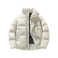 Veste d'hiver décontractée pour homme grande taille, col montant, chaude et respirante, avec fermeture éclair, personnalisable avec logo, vente en gros