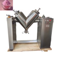 Mélangeur de laboratoire en acier inoxydable pour poudres sèches, farine, épices, assaisonnements, protéines en poudre, mini mélangeur en forme de V