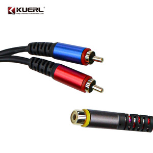 Câble de signal audio KUERL 310 mm 340 mm, séparateur RCA pour mise à niveau du système audio de voiture - Product Image 4