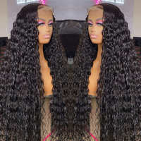 Peluca de Cabello Humano 180% Ondulado Natural 3x4 con Encaje Frontal, Cabello Virgen Remy Vietnamita con Cutícula Alineada, Peluca Frontal HD de Encaje para Proveedores