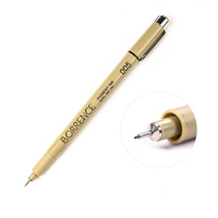 Juego de 12 Microplumas Profesionales Bonvada Modelo 907 Negras con Punta de Aguja para Dibujo, Tinta Pigmentada Resistente al Agua para Bocetos