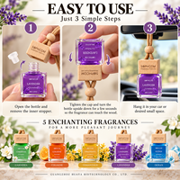 Pendentif désodorisant suspendu de luxe meilleur nouveau designer Diffuseur de parfum de voiture personnalisé de qualité supérieure Voiture de luxe en bois et verre