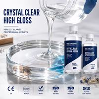 Résine époxy transparente résistante aux UV pour la fabrication de bijoux DIY, rapport 1:1, résine de coulée anti-jaunissement pour moules en silicone DIY
