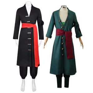 Disfraz de Cosplay de Roronoa, <span class=keywords><strong>Kimono</strong></span> de Anime, Túnica de Zoro, Uniforme, Atuendo de Halloween <span class=keywords><strong>con</strong></span> Pendientes para Comic <span class=keywords><strong>Con</strong></span> - Product Image 1