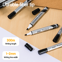 Deli EU00120 # Marker Bullet Tip 2.0mm NOIR Charpentier Non toxique Faible odeur Bureau à domicile Réunion d'enseignement