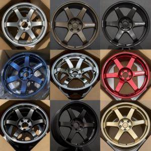 ล้อฟอร์จ Volk Racing TE37 SL Sport สีดำด้านแบบกดขึ้นรูป 5x114.3 5x100 5x112 5x120 สำหรับ BMW M340i Supra F80 F82 M3 M4 - Product Image 3