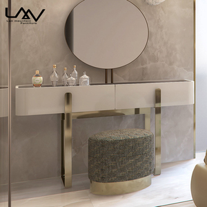 Comò da Camera da Letto Moderno con Specchio, Tavolo da Trucco Bianco per Camera da Letto - Product Image 5