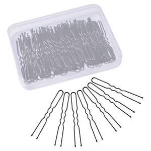 Caja de 200 Unidades de Pasadores Metálicos Negros en Forma de U de 5cm/5.5cm para el Cabello, para Mujeres y Niñas, Estilo Europeo/Americano, para Fiestas - Product Image 5