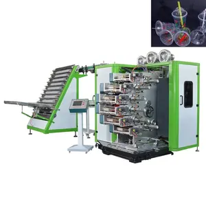 OEM customized JinXin brand plc control four colors coffee cup printer printing machine price for cup printing