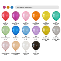 Vente flash : Ballons en latex métalliques Globo de 12 pouces, 3,2 g, solution économique en gros pour la décoration de fête d'anniversaire