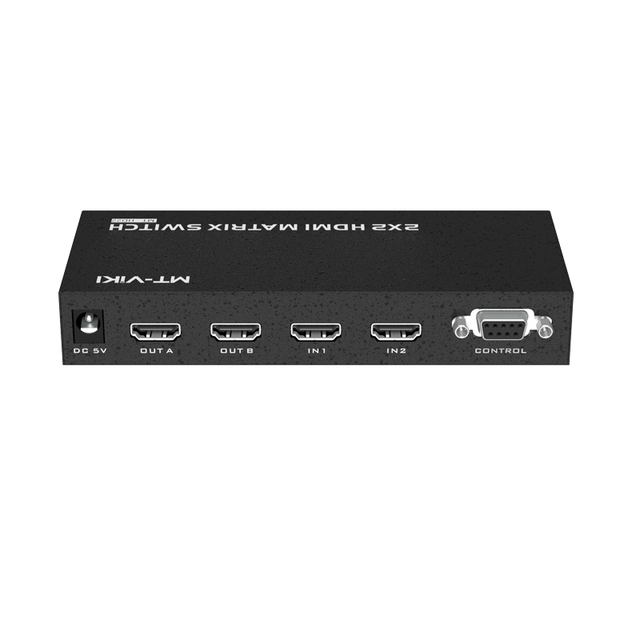 MT-ViKI MT-HD22 4Kx2K30Hz 2 in 2 Out 2x2 HDMI Matrix Switch with IR RS232 Serial Switching