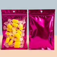 3 Yanı Yapışkanlı, Askı Delikli, Gıda Ambalaj Poşeti, Kilitli Doypack, Fermuarlı Plastik Poşetler, Atıştırmalıklar İçin Doypack, Ayakta Duran Poşet
