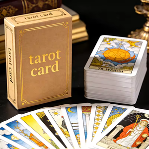 Fabricante de Cartas de Tarot Personalizadas OEM, Baraja de 78 Cartas de Papel de Arte con Logotipo Impreso y Empaque Personalizado - Product Image 2