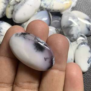 โอปอลเดนไดรติก พลอยธรรมชาติ คุณภาพสูง พลอยเม็ดเดี่ยว ขนาดและรูปทรงคละแบบ ราคาขายส่ง - Product Image 3