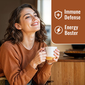 Wholesale Natural Energy <b>Supplements</b> Boost Immune Function and Mental Clarity Vegan Complex Mushroom Coffee Powder Drink - Product Image 4
