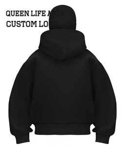 Verdant Strokes 2025: Balaclava con Zip Personalizzabile con LOGO, in Cotone <span class=keywords><strong>Blu</strong></span> Navy, Maschera Facciale, Protezione dal Freddo - Product Image 5