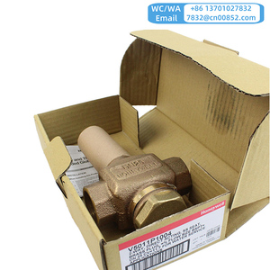 VÁLVULA DE GLOBO ROSCADA DE DOS VÍAS DE 2 VÍAS original Honeywell V5011P1004 1 pulgada DN25 BSPT PN20 Latón rojo en stock - Product Image 6