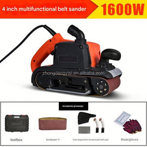 Ponceuse à bande portable 4 pouces pour le travail du bois, 1600W, vitesse variable, électrique filaire, mini ponceuse à bande large pour le bois - Product Image 4