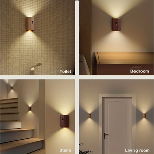 Fábrica al por mayor LED Cuerpo humano Inducción Luces nocturnas inteligentes <span class=keywords><strong>Sensor</strong></span> interior Luz de pared - Product Image 4