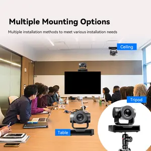 Anywii görsel ses ekipmanları video konferans kamera video konferans odası çözümü 1080p usb ptz kamera 10x
