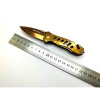 Type de matériau en acier inoxydable utilitaire survie tactique chasse en plein air couteaux de poche pliants couteau de Camping