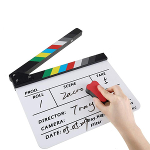 Clapboard en acrylique personnalisé effaçable à sec pour équipement de cinéma et télévision, marqueur d'<span class=keywords><strong>action</strong></span> - Product Image 5