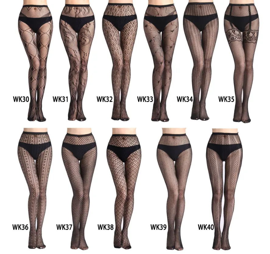 Womens Fishnet Tights Suspender Pantyhose Thigh-High Stockings