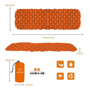 Matelas de <span class=keywords><strong>couchage</strong></span> gonflable |   Lit d'air portable, ultraléger, facile à gonfler, pliable pour le camping, la randonnée et la marche à pied - Product Image 3