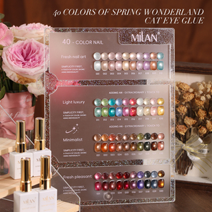 Kit professionnel de vernis gel UV LED 15 ml, 40 couleurs, effet œil de chat, aimant français, vernis à ongles écologique, design <span class=keywords><strong>Milan</strong></span>, garantie <span class=keywords><strong>2</strong></span> ans - Product Image 1