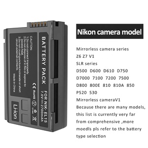 Phụ Kiện Máy Ảnh Pin EN-EL15 Thay Thế 2700MAh Giải Mã Đầy Đủ Pin 7.4V Pin Máy Quay Video Pin Kỹ Thuật Số - Product Image 5