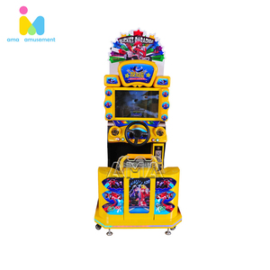 AMA Parque de Atracciones que funciona con monedas Kids Outrun Arcade Car Racing Video Simulator Game Machine <span class=keywords><strong>Toys</strong></span> "<span class=keywords><strong>R</strong></span>" <span class=keywords><strong>Us</strong></span> Park Arcade Game Machine - Product Image 3