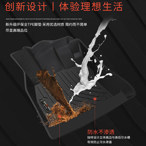 Design personalizzato antiscivolo impermeabile comodo lusso interno 3d Tpe auto <span class=keywords><strong>tappetini</strong></span> per Renault <span class=keywords><strong>Duster</strong></span> Peugeot 5008 Vw Jetta - Product Image 3