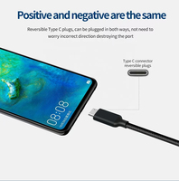 Câble USB PD60W 0,5M 1M 2M 3M Tresse en nylon Charge rapide Prise en charge max 3A