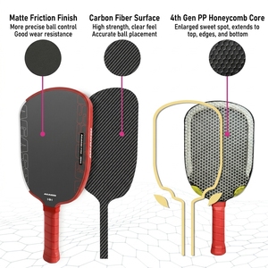 Nuova Racchetta da Pickleball Portatile Boomstick SLK BoomCore Foam Lvbs con Interno in Schiuma, 16mm Gen 4, Forma Allungata, in Fibra di Carbonio T700, Personalizzabile - Product Image 5