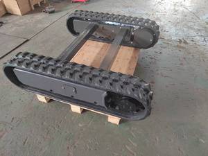 Châssis sur chenilles en caoutchouc de 1 tonne avec moteur hydraulique, train de roulement pour excavatrice sur chenilles, machinerie de chantier - Product Image 2