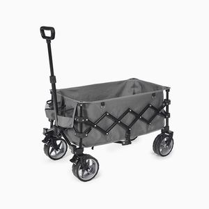 Customized Stainless Steel Portable Outdoor Utility Four-Wheel Roll Container Collapsible <b>Folding</b> Camping <b>Cart</b> - Product Image 2