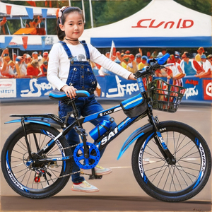 Vélo de montagne pour enfants 20/22/24 pouces en acier haute teneur en carbone, 6 vitesses, fourche en acier, frein à câble, roues d'apprentissage, pour garçons et filles - Product Image 2